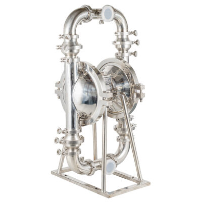 2 Zoll Lebensmittelqualität Sanitär Pneumatische doppelte Membranpumpe mit Lebensmittelzeugnis