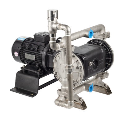 Edelstahl 304 Klappe Sitze Motorgetriebene Membranpumpe mit 1,5 kW Motorleistung