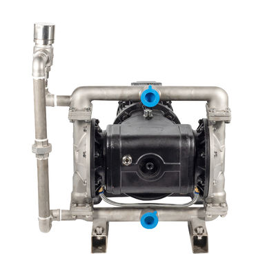 Stainless Steel Pneumatic Air-Operated Double Diaphragm Pump with 1-1/2 In Discharge for Industrial Applications