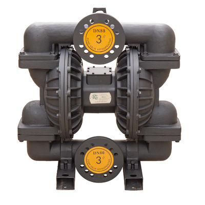 3 Inch Ductile Iron Pneumatic Diaphragm Pump with 270 gpm Flow Rate 1 Year Warranty for Industrial Applications
