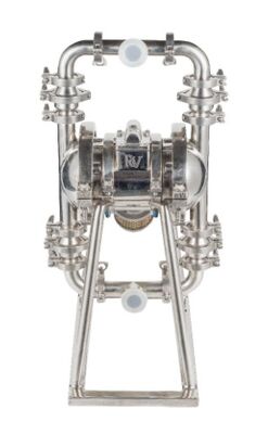 Edelstahl AODD-Membranpumpe mit 120 psi Maximaldruck und 150 gpm Maximaldurchfluss für industrielle Anwendungen