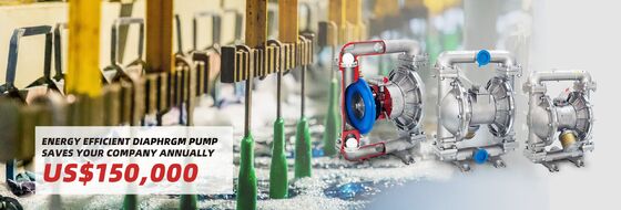 Pneumatische Kunststoff-Membranpumpe 120psi für Abwasserbehandlung und Bewässerung