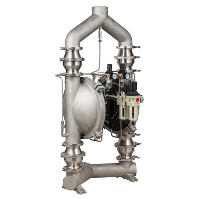 Luftbetriebene Membranpumpe für Pulver und Staub
