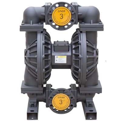 Anpassbare 3-Zoll-Aluminium-Membranpumpe für pneumatischen Betrieb für Farbübertragung und Filterpressanwendungen
